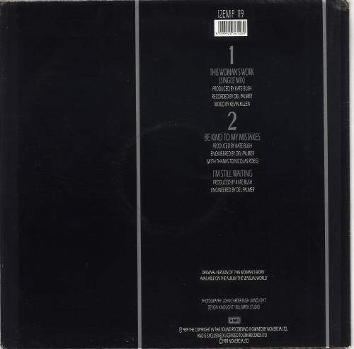 Kate Bush This Woman's Work - Poster Sleeve UK 12